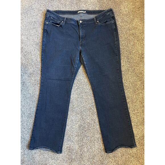 Levi 415 Bootcut Relaxed Jeans Women’s Size 26W Blue Stretch Denim - Picture 1 of 8